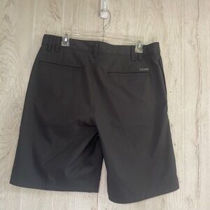 Izod Golf Shorts Mens sz 34‎ Charcoal  Flat Front Pockets
